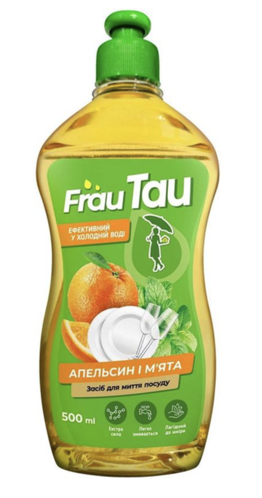 Засіб для миття посуду Frau Tau Апельсин і м'ята 500мл